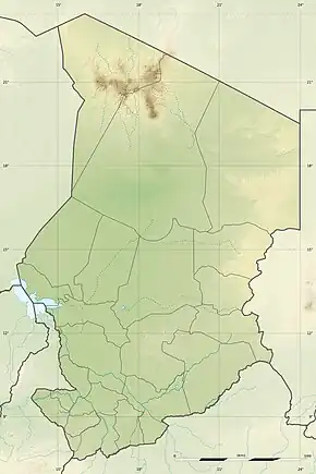 Map showing the location of Manda National Park