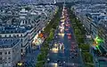 Night view of the Champs-Élysées