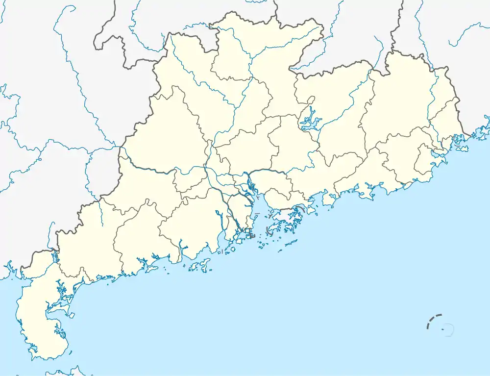 Huangjiang is located in Guangdong