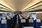 Inside a second class coach