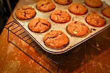 Chocolate chip muffins with banana and whisky