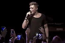 Christopher performing in 2012