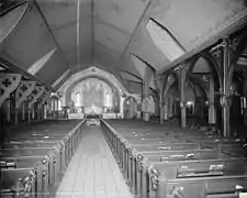 Interior of the church