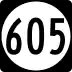 State Route 605 marker