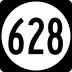 State Route 628 marker