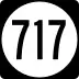 State Route 717 marker