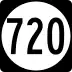 State Route 720 marker