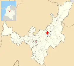 Location of the municipality and town of Floresta in the Boyacá Department of Colombia