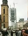 Commerzbank Tower under construction in Frankfurt, 1996