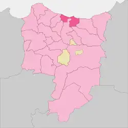 Location of Tazaghine in Driouch Province