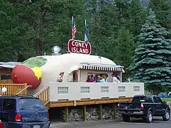 Coney Island Hot Dog Stand in Bailey, Colorado (1966)