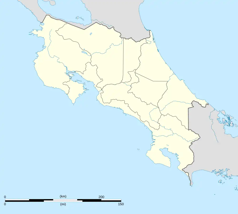 Pococí canton location in Costa Rica