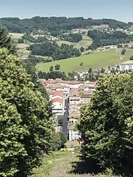 A general view of Cours-la-Ville