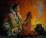 E. Irving Couse, Smoke Ceremony, 1919