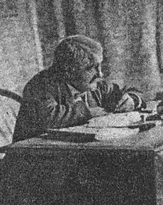 Moruzi at his writing desk, ca. 1912