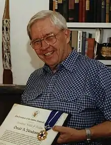 Donald Henderson (MD 1954), recipient of the National Medal of Science for eradicating smallpox and Presidential Medal of Freedom