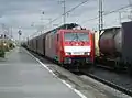 A freight train passing through Emmerich