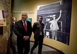 Museum tour; Secretary Gates and Museum Director Karl Weissenbach, 2010