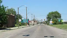 Looking north along W. Jefferson Avenue