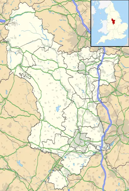 Shirland is located in Derbyshire