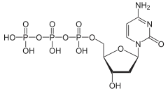 Skeletal formula of deoxycytidine triphosphate