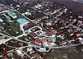 Northern part of Diósd with small factories and storage houses