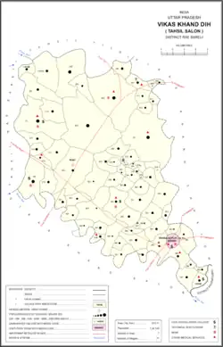 Map showing Sadipur Kotwa (#327) in Dih CD block