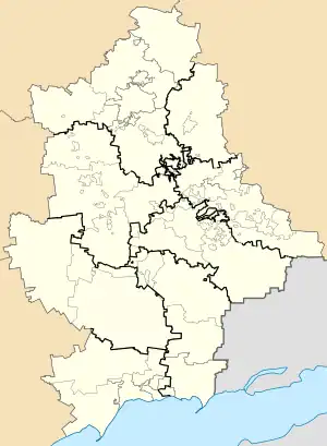 Vesela Hora is located in Donetsk Oblast