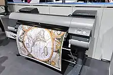 A Canon wide-format printer