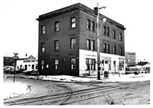 Water Street offices and showroom in 1977 before restoration