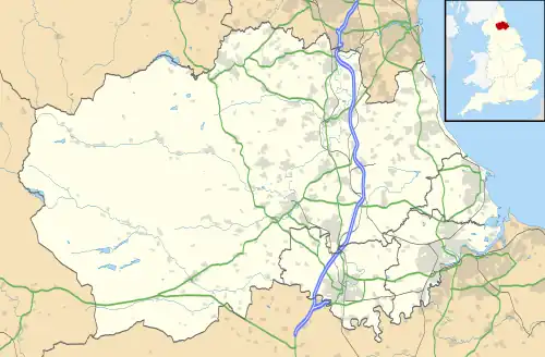 Crawley Edge Cairns is located in County Durham