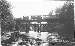 Train on Zavodskaya sestra crossover, 1900s