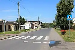 Zebra crossing in Działyń