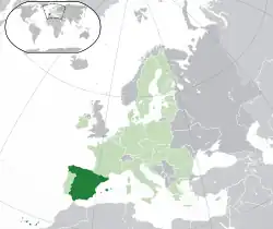 Location of Euro gold and silver commemorative coins