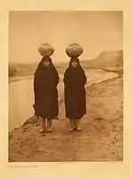 Two Zuni girls, photographed by Edward S. Curtis, c. 1926