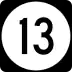 M13 Road shield