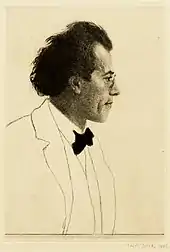 Gustav Mahler, composer, (1902)