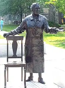 Barbara Paterson's statue of Emily Murphy in the Famous five, Parliament Hill, Ottawa, Ontario