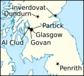 Map of northern Britain