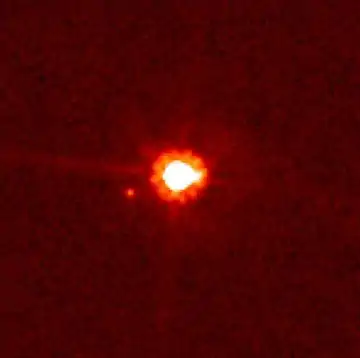 NASA image of Eris and Dysnomia