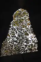 A partial slice of the Esquel pallasite