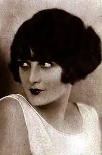 Actress Evelyn Brent, in the mid-1920s with bobbed hair.