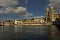 Grossmünster as seen from the Limmat