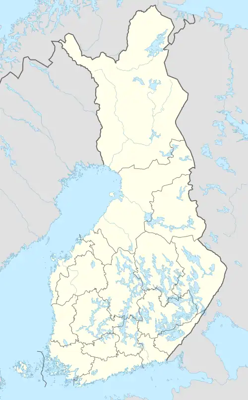 Map showing the location of Päijänne National Park