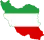 Flag-map of Iran