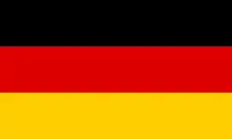 Flag of Germany: A horizontal tricolour of black, red and gold