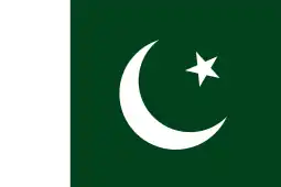 The Flag of Pakistan.