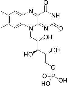 This is the structure of flavin mononucleotide.