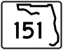 State Road 151 marker