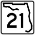 State Road 21 marker